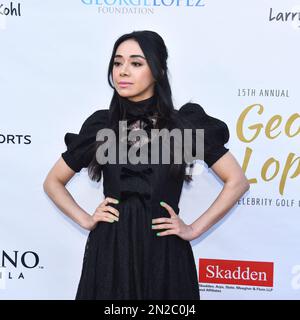 Aimee Garcia participe à la pré-partie annuelle 15th de George Lopez Celebrity Golf Classic. Photo: Michael Mattes/michaelmattes.co Banque D'Images