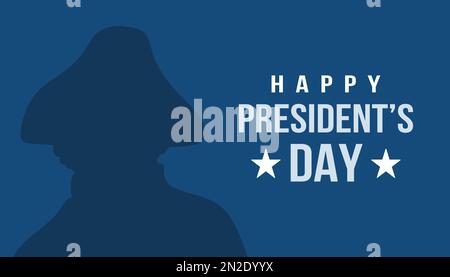 Conception de l'arrière-plan de Presidents Day Bannière, affiche, carte de vœux. Illustration de Vector EPS10. Illustration de Vecteur