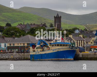 Bateau de pêche, Dingle, péninsule de Dingle, comté de Kerry, Irlande Banque D'Images