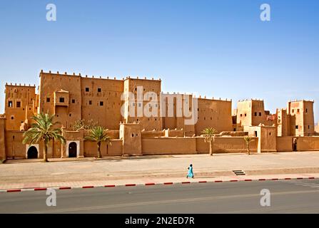 Kasbah à Ouarzazate, Maroc Banque D'Images