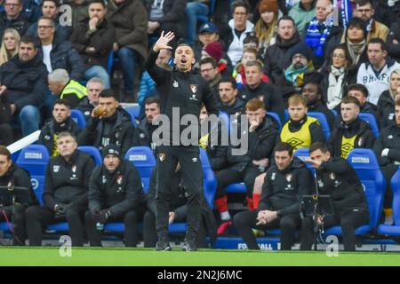 Gary O'Neil, entraîneur-chef de Bournemouth, lors du match Premier League entre Brighton & Hove Albion et AFC Bournemouth au stade de la communauté American Express, Brighton, Royaume-Uni - 4th février 2023 photo Simon Dack/Telephoto Images. Usage éditorial uniquement. Pas de merchandising. Pour les images de football, les restrictions FA et Premier League s'appliquent inc. Aucune utilisation Internet/mobile sans licence FAPL - pour plus de détails, contactez football Dataco Banque D'Images