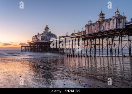 La jetée d''Eastbourne, dans le comté d'East Sussex, sur la côte sud de l'Angleterre, Royaume-Uni. Banque D'Images