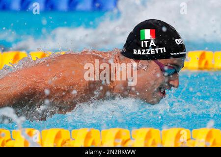 Rome, Italie, 15 août 2022. Alberto Razzetti, d'Italie, participe aux championnats d'athlétisme européens LEN 2022 au Stadio del Nuoto à Rome, en Italie. 15 août 2022. Crédit : Nikola Krstic/Alay Banque D'Images