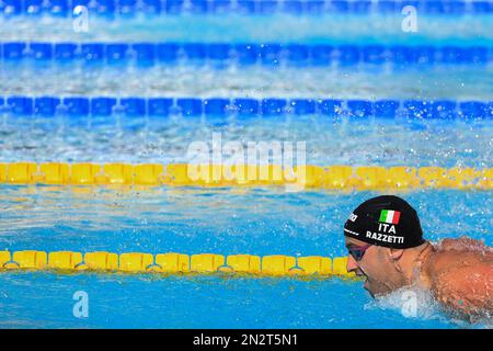 Rome, Italie, 11 août 2022. Alberto Razzetti, d'Italie, participe aux championnats d'athlétisme européens LEN 2022 au Stadio del Nuoto à Rome, en Italie. 11 août 2022. Crédit : Nikola Krstic/Alay Banque D'Images