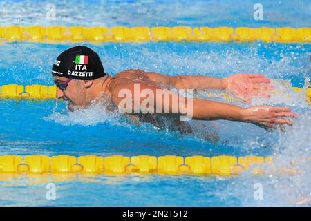 Rome, Italie, 11 août 2022. Alberto Razzetti, d'Italie, participe aux championnats d'athlétisme européens LEN 2022 au Stadio del Nuoto à Rome, en Italie. 11 août 2022. Crédit : Nikola Krstic/Alay Banque D'Images