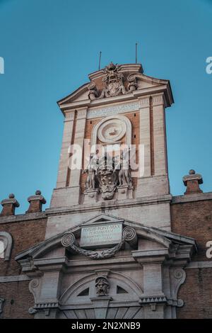 Rome Street View bâtiments Shadow Sunset Banque D'Images