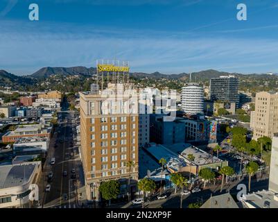 Hollywood, Californie, États-Unis. 4th févr. 2023. 04 février 2023 - Hollywood, CA, Etats-Unis: L'église de Scientologie Bâtiment dans le centre-ville de Hollywood, Californie (Credit image: © Walter G. Arce Sr./ZUMA Press Wire) USAGE ÉDITORIAL SEULEMENT! Non destiné À un usage commercial ! Banque D'Images