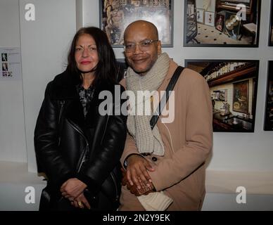 Vernissage de l’exposition GAINSBOURG EXACTIMENT Pierre Terrasson, Jean-Luc Buro & Yarps - Galerie de la Clé - 75003 Paris France. Banque D'Images