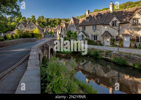 Château Combe, Cotswolds, Wiltshire, Angleterre. Banque D'Images
