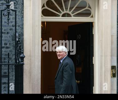 7th février 2023, Downing St, Londres, Royaume-Uni à la suite de ce remaniement matinal, les ministres arrivent pour une réunion du Cabinet retardée cet après-midi. PHOTO : Andrew Mitchell Ministre d'État au développement (Affaires étrangères, Commonwealth et Bureau du développement) Bridget Catterall AlamyLiveNews Banque D'Images