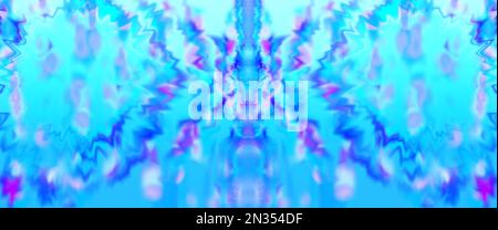 Créature abstraite en nuances de bleu, fond bleu, céleste, ciel, eau Banque D'Images