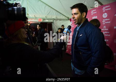 Director Eli Roth attends the premiere of 'Knock Knock' during the 2015 Sundance Film Festival on Friday, Jan. 23, 2015, in Park City, Utah. (Photo by Arthur Mola/Invision/AP)