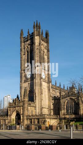 La Cathédrale de Manchester UK Banque D'Images