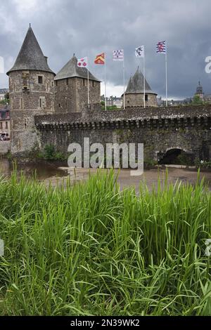 Château de Fougères, Fougères, Bretagne, France Banque D'Images