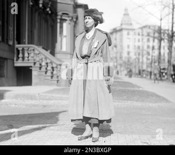 Nora Stanton Barney (1883 – 1971) Ingénieur civil et suffragiste américain d'origine anglaise. Banque D'Images