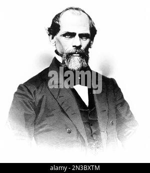 John Augustus Roebling (1806 – 1869) Ingénieur civil américain d'origine allemande. Conception et construction de ponts de suspension à câble métallique, y compris le pont de Brooklyn Banque D'Images