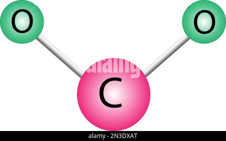 image vectorielle du modèle de molécule de carbone Illustration de Vecteur