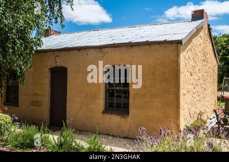 William Wilson's Pioneer Cottage ca. 1860 à Penola, Australie méridionale Banque D'Images