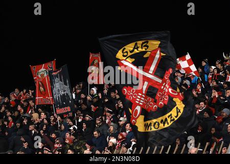 Monza, Italie, 6th mars 2023. AC Monza fans pendant le match de la série A au stade U-Power, Monza. Le crédit photo devrait se lire: Jonathan Moscrop / Sportimage Banque D'Images