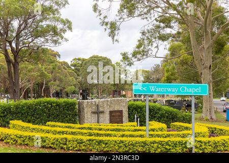 Cimetière Rookwood en Australie, le plus grand et le plus ancien cimetière d'Australie, photo du cimetière catholique et du crématorium Banque D'Images