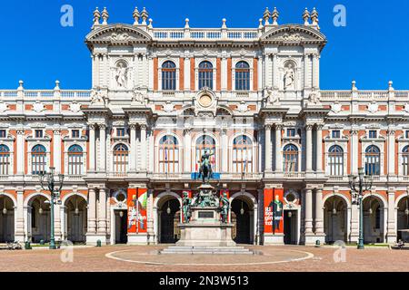 Musée national du Risorgimento italien, Piazza Carlo Alberto, Turin, Piémont, Italie Banque D'Images