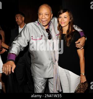 Quincy Jones, Left, A Producer Of The Documentary Film "Keep On Keepin ...