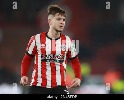 Sheffield, Angleterre, le 7th février 2023. James McAtee de Sheffield Utdlors du match de la FA Cup à Bramall Lane, Sheffield. Le crédit photo devrait se lire: Simon Bellis / Sportimage Banque D'Images