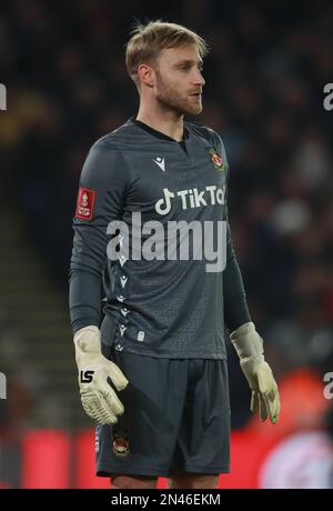 Sheffield, Angleterre, le 7th février 2023. Rob Lainton de Wrexham pendant le match de la coupe FA à Bramall Lane, Sheffield. Le crédit photo devrait se lire: Simon Bellis / Sportimage Banque D'Images