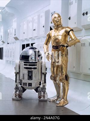 Star Wars R2-D2 et C-3PO Banque D'Images