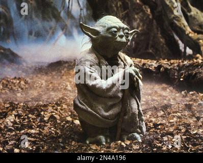 Yoda Star Wars l'Empire contre-attaque Banque D'Images