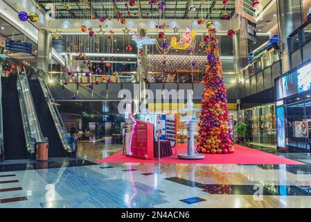 Macao - 18 décembre 2016 : intérieur du casino le soir du nouvel an. Banque D'Images