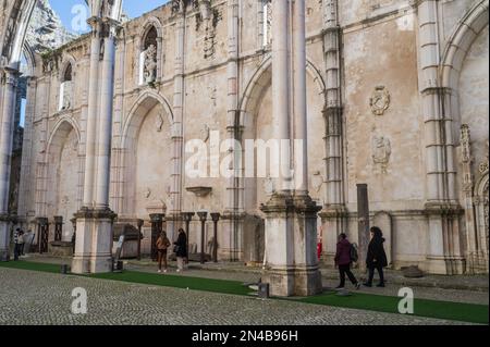 Couvent des Carmo (Convento da Ordem do Carmo), ancien couvent catholique détruit en 1755 et abritant le musée archéologique de Carmo (MAC), Li Banque D'Images