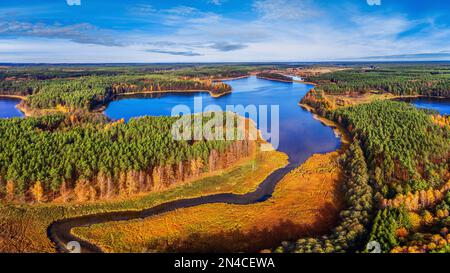 Automne en Masurie dans le nord-est de la Pologne Banque D'Images