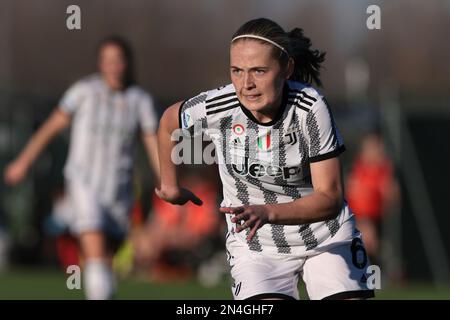 Vinovo, Italie, 4th février 2023. Paulina Nystrom de Juventus pendant le match de la série A Femminile au centre de formation de Juventus, Turin. Le crédit photo devrait se lire: Jonathan Moscrop / Sportimage Banque D'Images