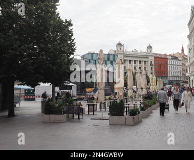 BRNO, RÉPUBLIQUE TCHÈQUE - VERS SEPTEMBRE 2022 : vue sur la ville Banque D'Images