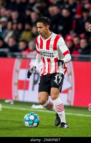 EINDHOVEN - Mauro Junior du PSV Eindhoven pendant la ronde de 16 de la coupe KNVB entre le PSV Eindhoven et le FC Emmen au stade Phillips sur 8 février 2023 à Eindhoven, pays-Bas. AP | hauteur néerlandaise | COR LASKER Banque D'Images