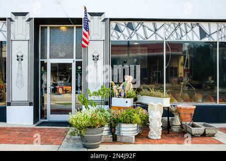 Southern Blooms par Kim, Southwest Range Avenue, Madison, Floride Banque D'Images
