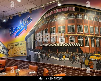 Junior's Cheesecake Restaurant, Interior Times Square, New York, 2023 Banque D'Images