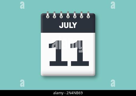 11, 11, chiffre isolé sur fond blanc, 3D render Photo Stock - Alamy