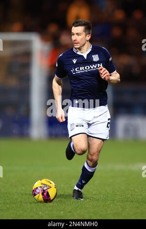 Dundee, Écosse, Royaume-Uni. 8th février 2023 ; Dens Park, Dundee, Écosse : SPFL Trust football, Dundee versus Raith Rovers ; crédit Cammy Kerr of Dundee : Images sportives action plus/Alamy Live News Banque D'Images