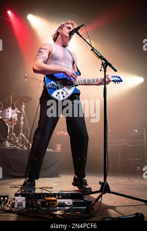 Manchester, Royaume-Uni. 08th févr. 2023. Ashton Hardman-le Cornu, Caleb Harper, Kieran Lama et Peppa Lane du groupe Spacey Jane se produit au Ritz de Manchester en O2 lors de leur tournée de 2023. 2023-02-08. Credit: Gary Mather/Alay Live News Credit: Gary Mather/Alay Live News Banque D'Images