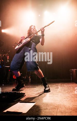 Manchester, Royaume-Uni. 08th févr. 2023. Ashton Hardman-le Cornu, Caleb Harper, Kieran Lama et Peppa Lane du groupe Spacey Jane se produit au Ritz de Manchester en O2 lors de leur tournée de 2023. 2023-02-08. Credit: Gary Mather/Alay Live News Credit: Gary Mather/Alay Live News Banque D'Images