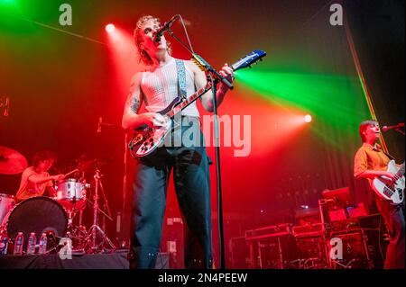 Manchester, Royaume-Uni. 08th févr. 2023. Ashton Hardman-le Cornu, Caleb Harper, Kieran Lama et Peppa Lane du groupe Spacey Jane se produit au Ritz de Manchester en O2 lors de leur tournée de 2023. 2023-02-08. Credit: Gary Mather/Alay Live News Credit: Gary Mather/Alay Live News Banque D'Images