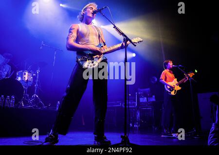 Manchester, Royaume-Uni. 08th févr. 2023. Ashton Hardman-le Cornu, Caleb Harper, Kieran Lama et Peppa Lane du groupe Spacey Jane se produit au Ritz de Manchester en O2 lors de leur tournée de 2023. 2023-02-08. Credit: Gary Mather/Alay Live News Credit: Gary Mather/Alay Live News Banque D'Images