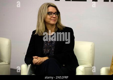 Non exclusif: 8 février 2023, Mexico, Mexique: L'ambassadeur norvégien au Mexique, Ragnhild Imerslund à l'ouverture de la "Amérique latine et Banque D'Images