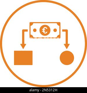 Budget, icône de flux de trésorerie - utilisation parfaite pour concevoir et développer des sites Web, des fichiers imprimés et des présentations, des supports promotionnels et bien plus encore. Vect Illustration de Vecteur