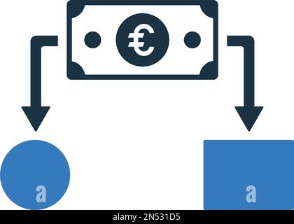 Budget, icône de flux de trésorerie - utilisation parfaite pour concevoir et développer des sites Web, des fichiers imprimés et des présentations, des supports promotionnels et bien plus encore. Vect Illustration de Vecteur