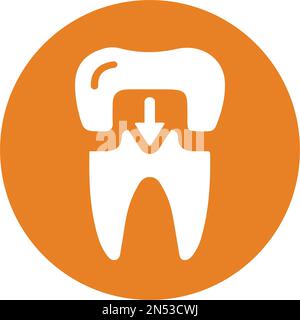 Cap, icône dentaire - utilisation à des fins commerciales, sur des supports imprimés, sur le Web ou tout type de projet de conception. Fichier EPS vectoriel. Illustration de Vecteur