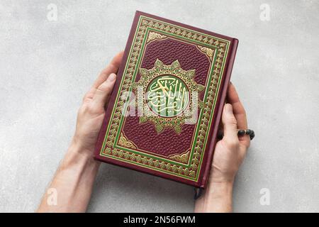 top view islamique nouvel an avec le livre de coran. Résolution et superbe photo de haute qualité Banque D'Images
