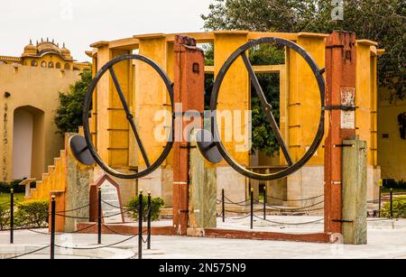 Chakra Yantra, Observatoire Jantar Mantar, Jaipur, Jaipur, Rajasthan, Inde Banque D'Images